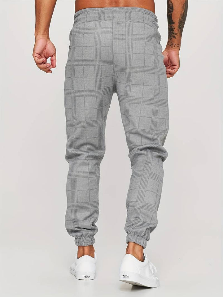UrbanFit – Geruite Slim Fit Joggings broek voor Heren