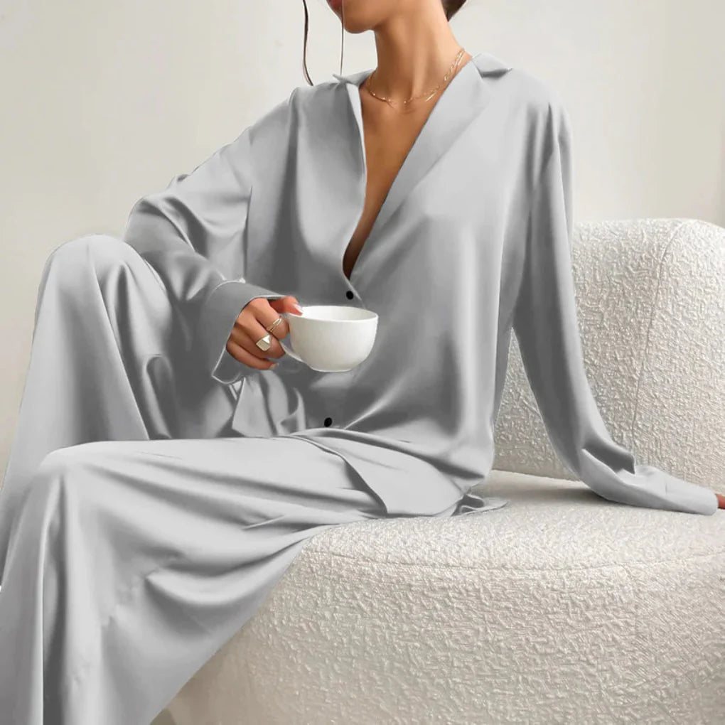 Satijnen loungewearset voor dames