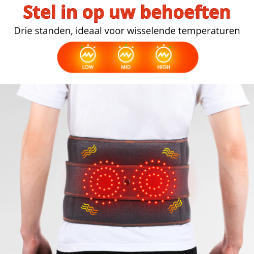 Ontdek de RugRevive Rechte-Rug Infrarood Brace tegen rugpijn, hernia, en andere rugklachten - Voor verlichting van rugpijn, rughernia, verbeterde bloedcirculatie en vermindering van ontstekingen met de innovatieve infrarood brace.