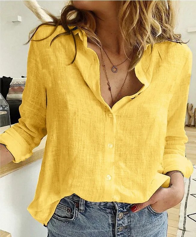 Linnen blouse voor dames - Anett