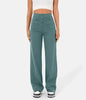 Elastische casual broek met hoge taille en rechte pijpen voor dames - Phoebe