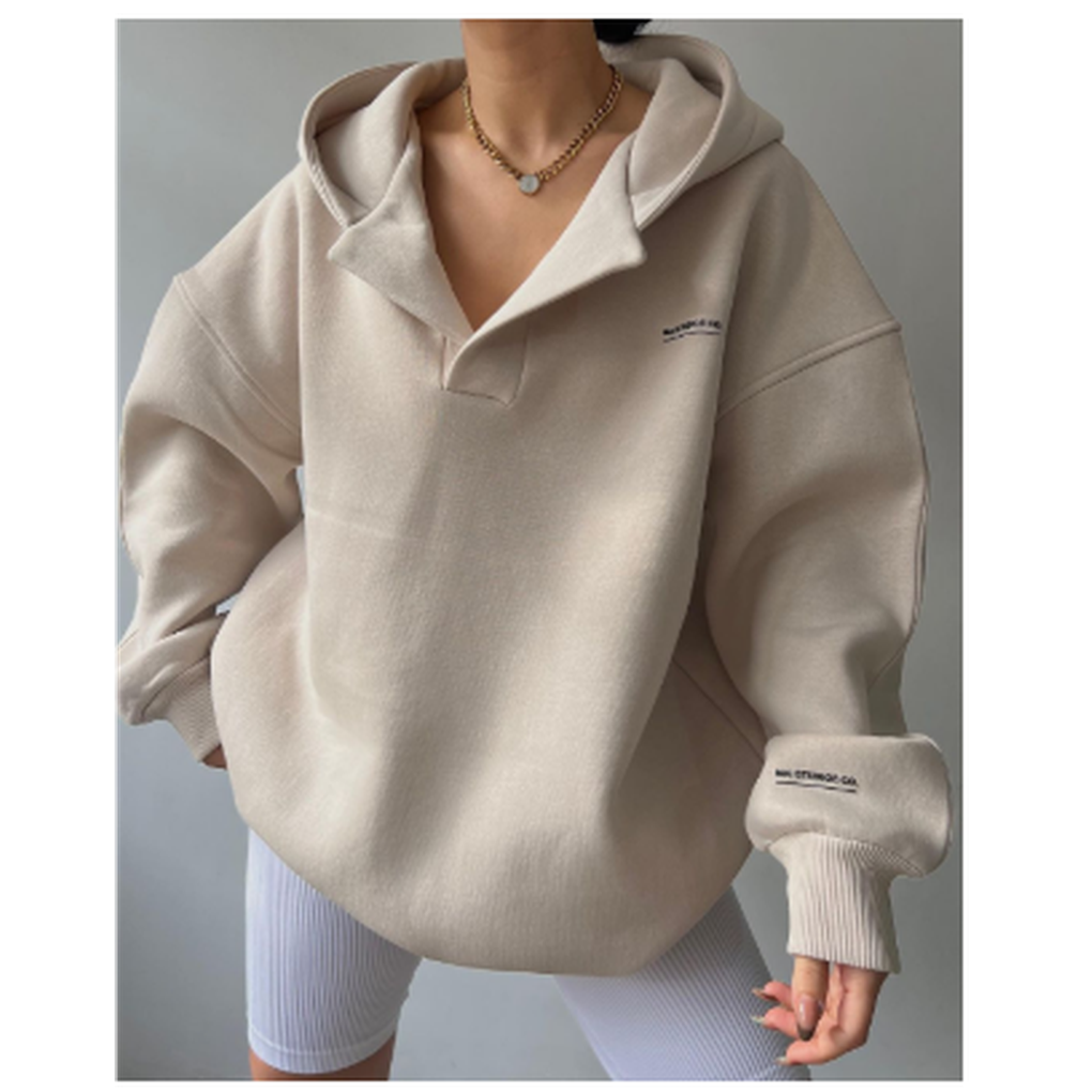 Dames Lazy-Hooded Pullover