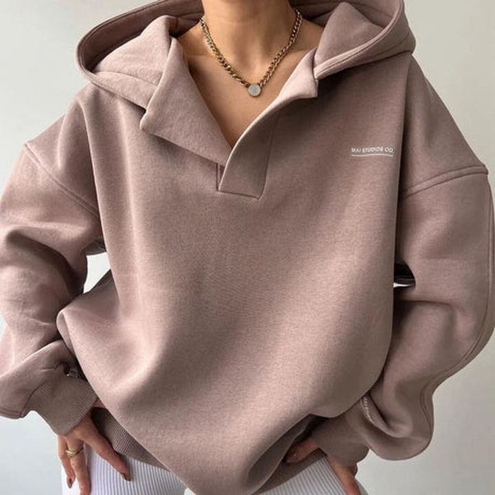Dames Lazy-Hooded Pullover