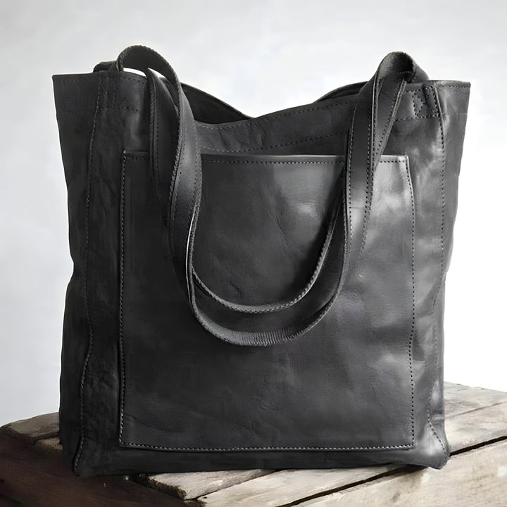 Leren tas voor dames - met veel opbergruimte