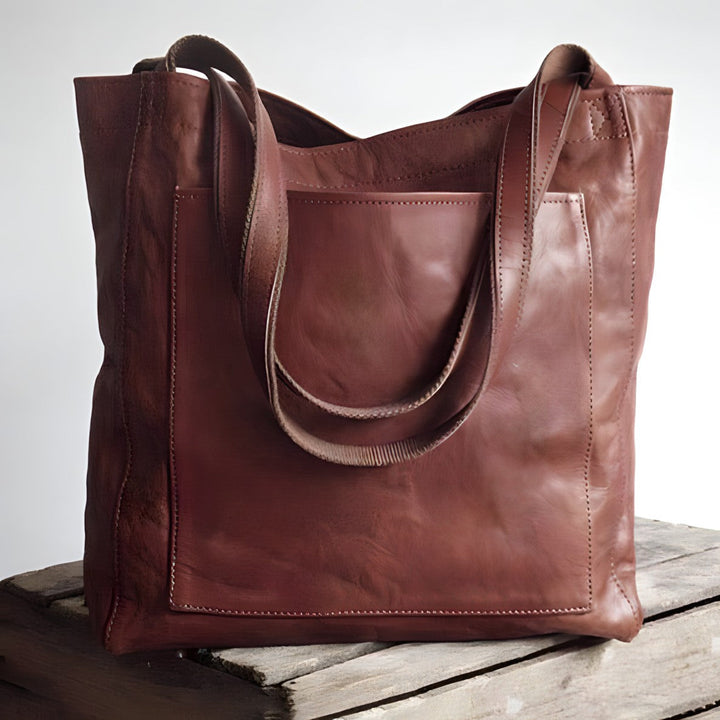 Leren tas voor dames - met veel opbergruimte