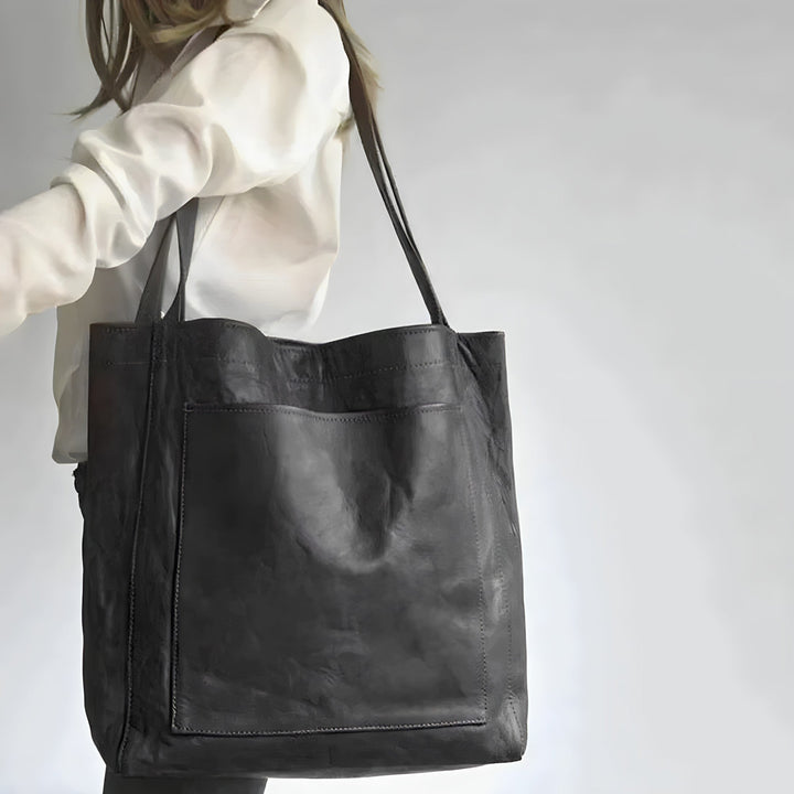 Leren tas voor dames - met veel opbergruimte