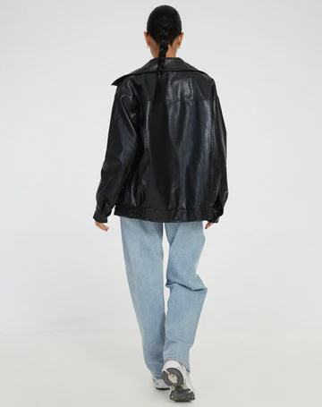Michelle - Oversized Leren Jas