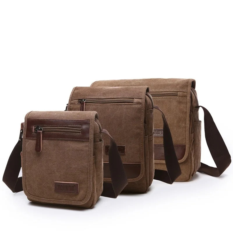 Eloy – Handige Canvas Schoudertas voor Onderweg