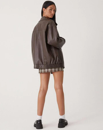 Michelle - Oversized Leren Jas