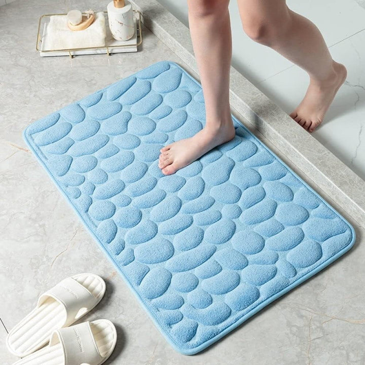 Luxe Antislip Badmat met 3D Kiezelstructuur