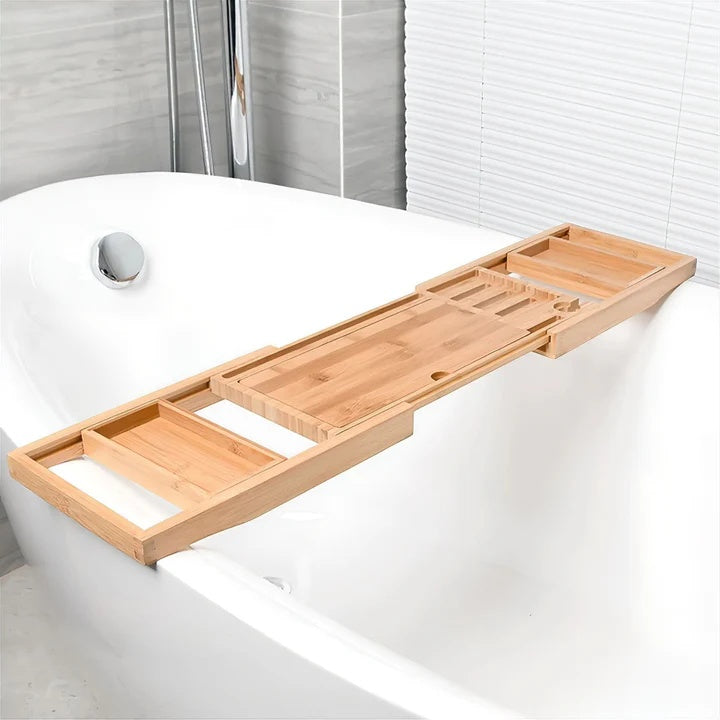 Uitschuifbare Badplank van Bamboe met Luxe Spa-Design