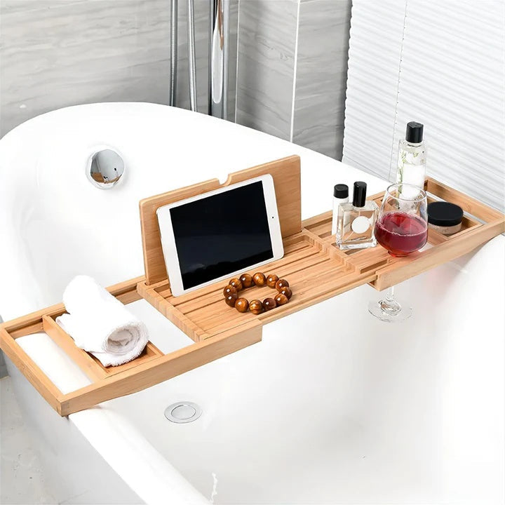Uitschuifbare Badplank van Bamboe met Luxe Spa-Design