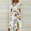 Zomerse shiftjurk met bloemenprint
