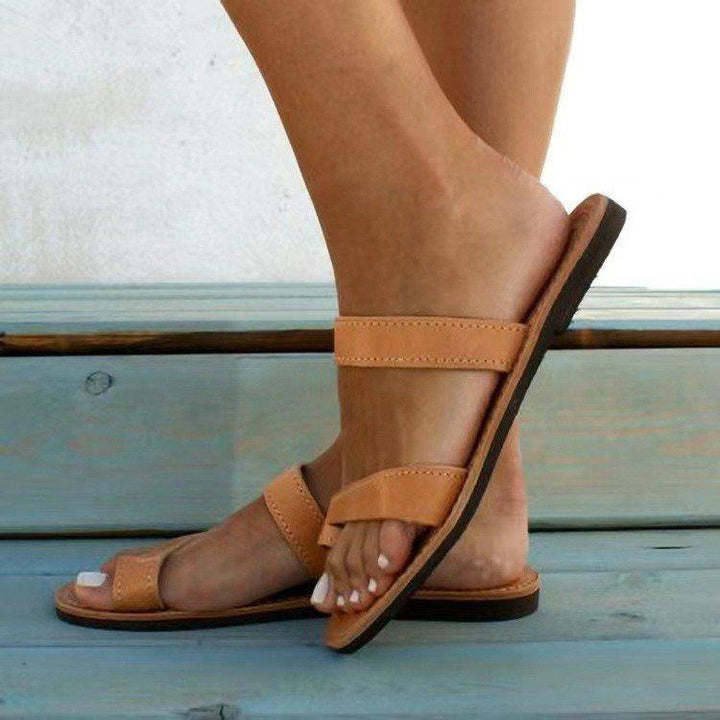 Vintage platte sandalen voor dames - Dina