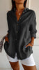 Loszittende Blouse voor dames - Luchtig en Comfortabel - Met knopen sluiting