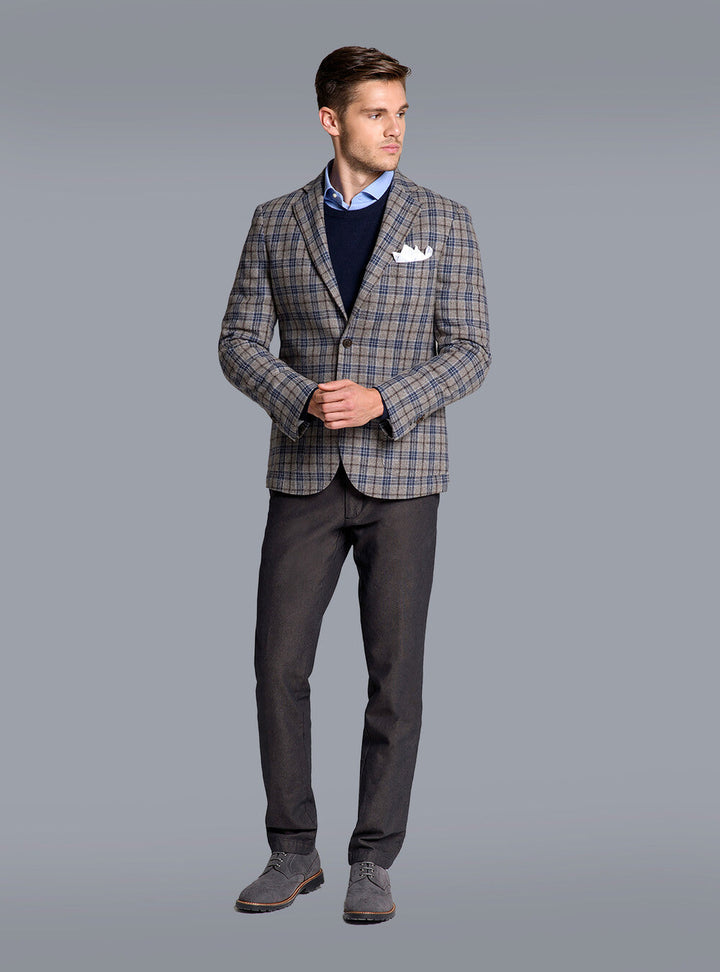 Casual heren sweater van kasjmier - Benjo