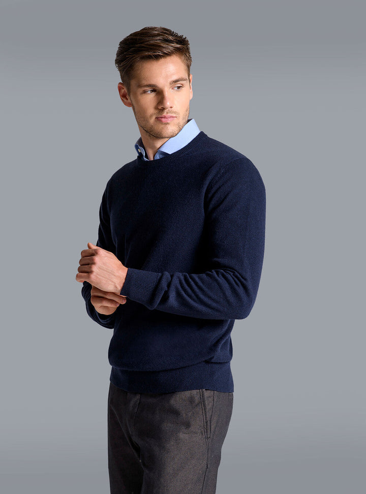 Casual heren sweater van kasjmier - Benjo