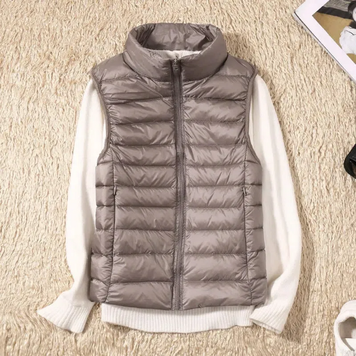 Winddichte dames bodywarmer met ritssluiting