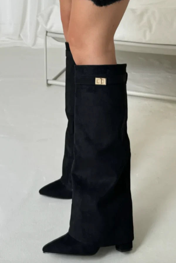 Elegante Dameslaarzen met Gespdetail