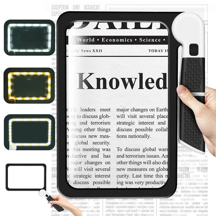 Volledig pagina groot handheld vergrootglas