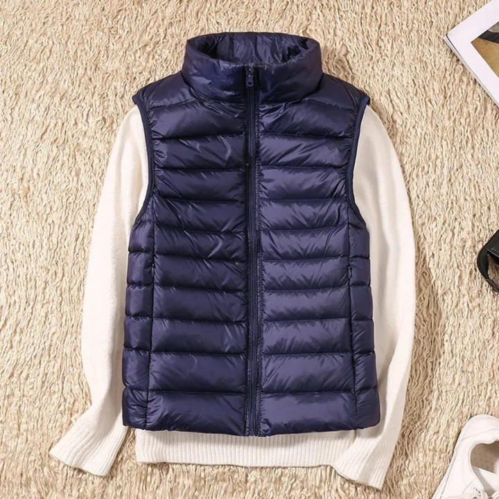 Winddichte dames bodywarmer met ritssluiting