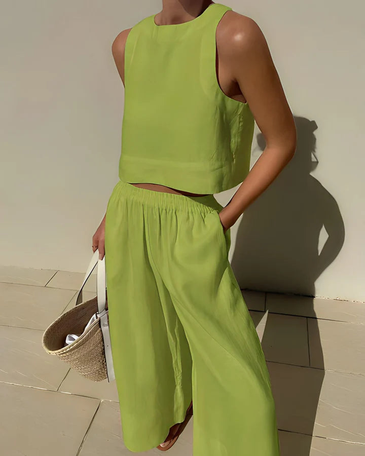 Losse, ademende zomerkleding set voor dames - Paola