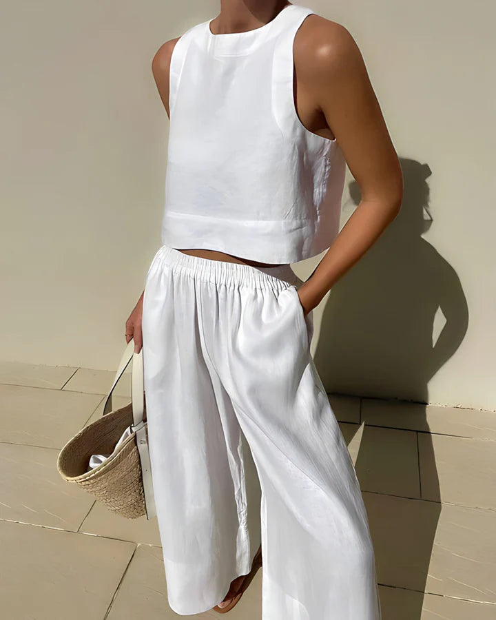 Losse, ademende zomerkleding set voor dames - Paola