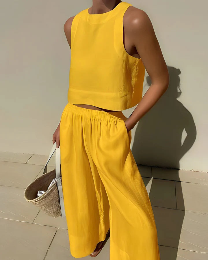 Losse, ademende zomerkleding set voor dames - Paola