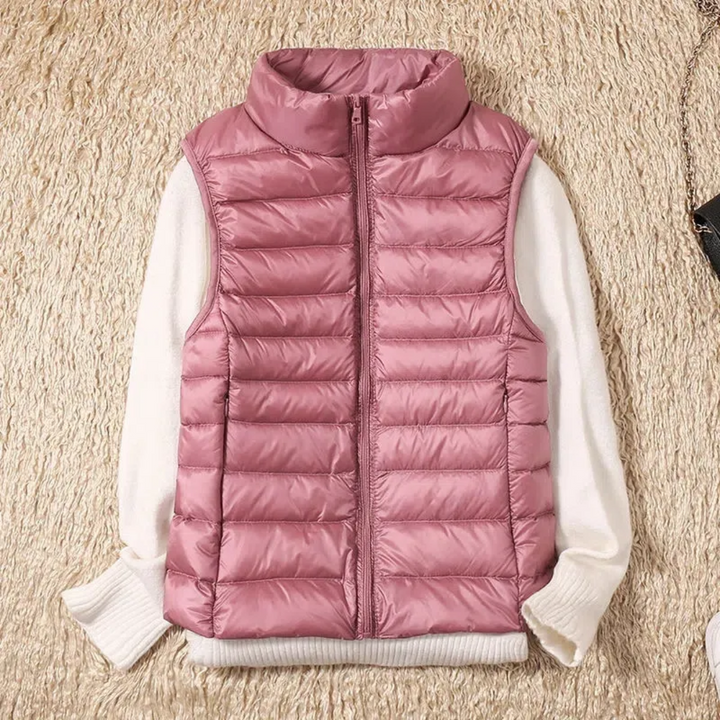 Winddichte dames bodywarmer met ritssluiting