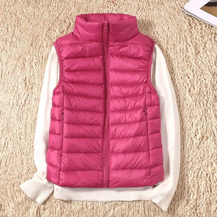 Winddichte dames bodywarmer met ritssluiting