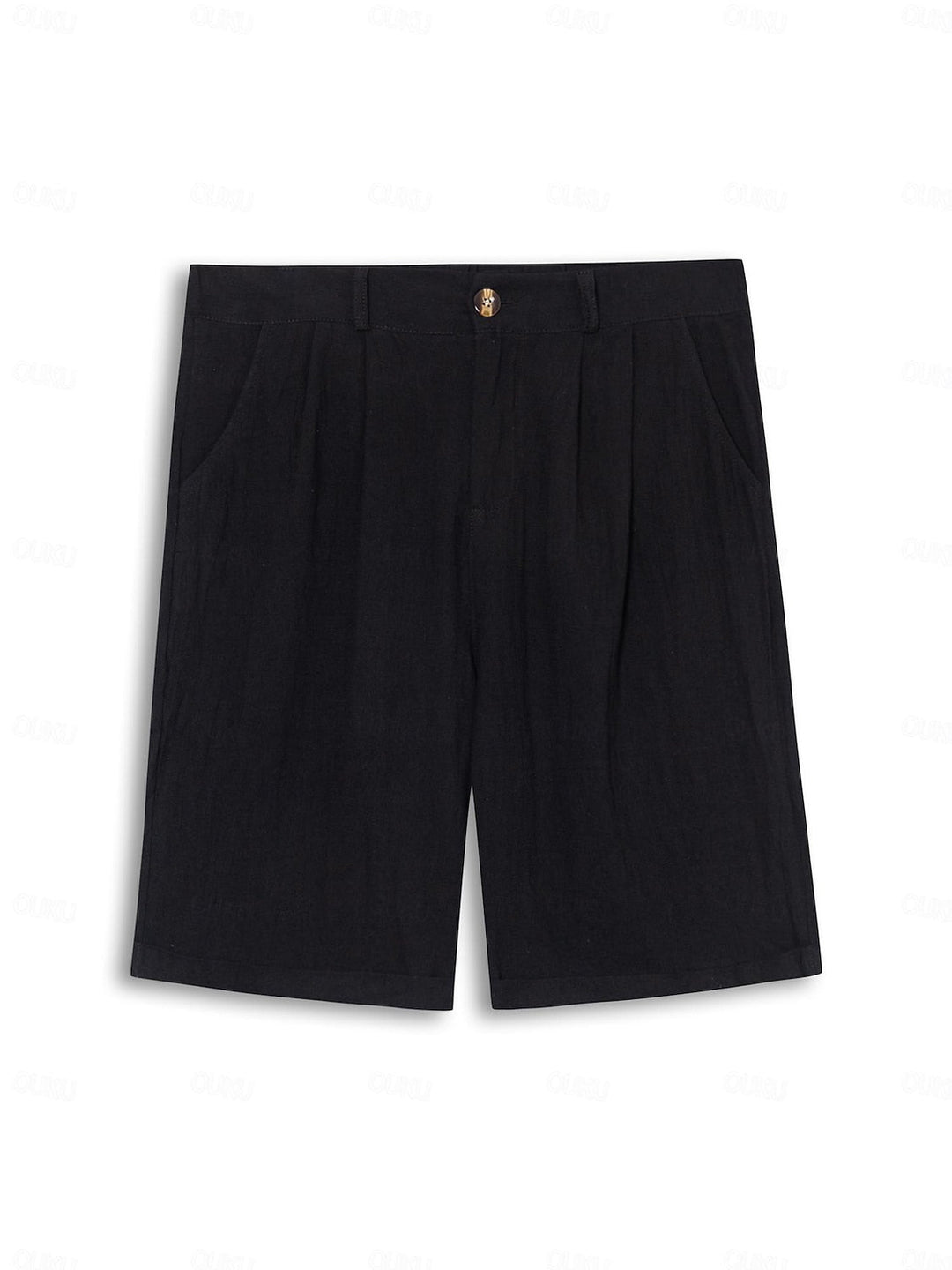 Klassieke Linnen-Katoenen Korte Broek voor Heren