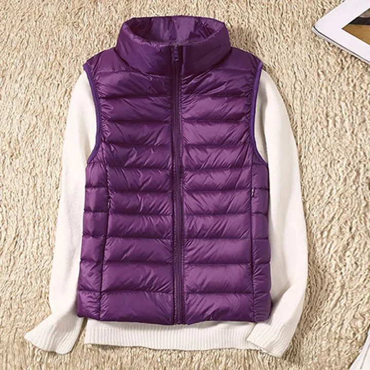 Winddichte dames bodywarmer met ritssluiting
