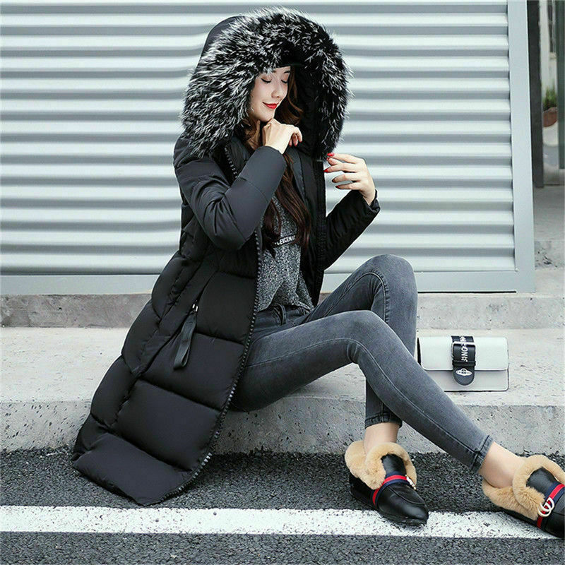 Gewatteerde lange winterjas parka voor dames - Breanna