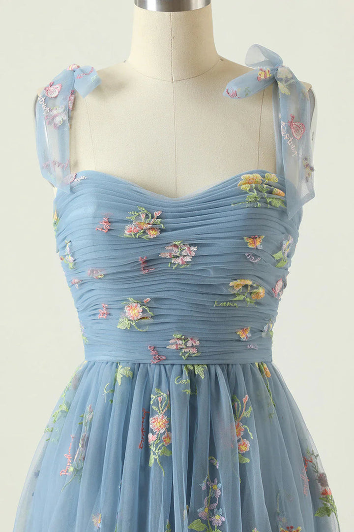 Geborduurde Tulle Baljurk met Bloemenmotief