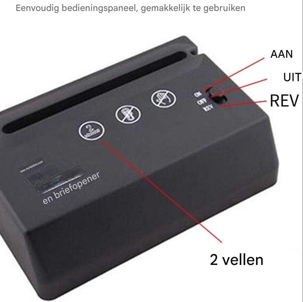 Mini-bureaupapierversnipperaar – compact, stil en efficiënt