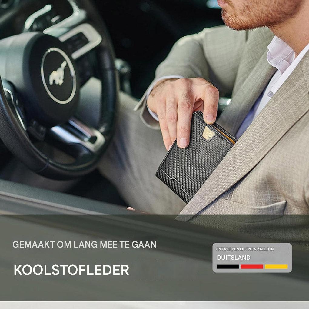 Slanke RFID-portemonnee met geldclip