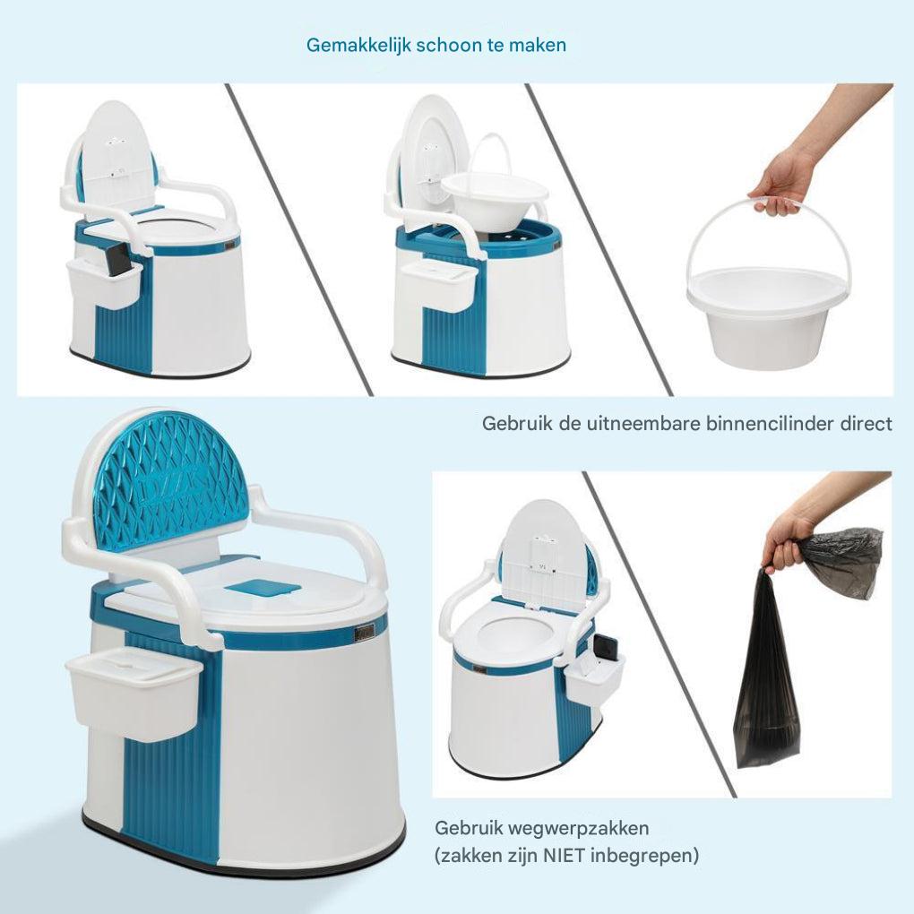 Draagbaar toilet voor volwassenen en ouderen
