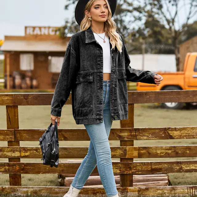 Jasmijn – Tijdloos Denim Jack Voor Dames