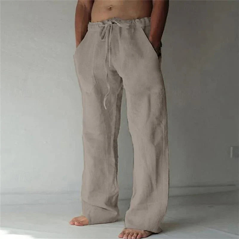 Heren Linnen Broek voor Lente & Herfst