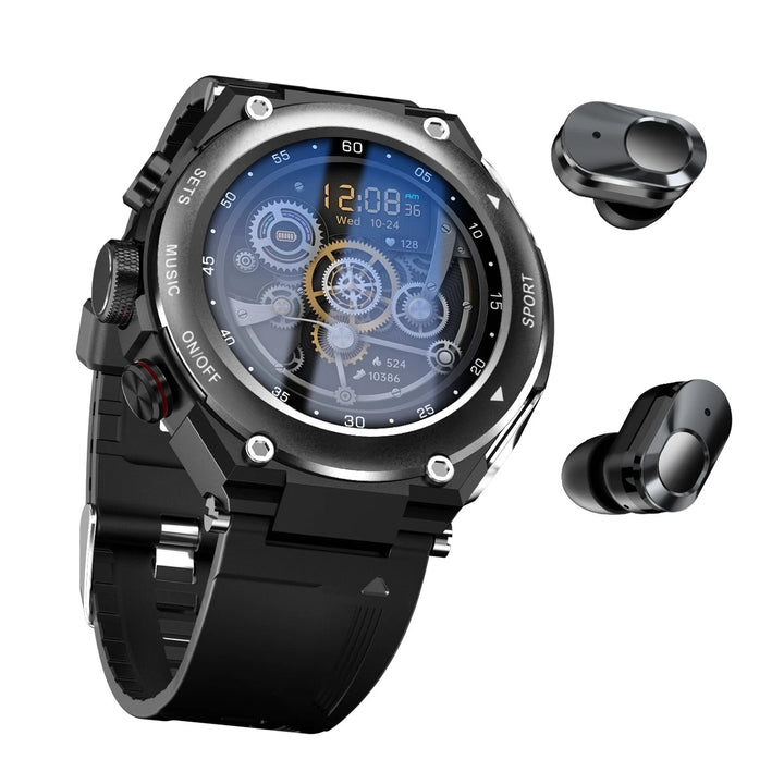 Oreste – Smartwatch met Geïntegreerde Draadloze Oordopjes