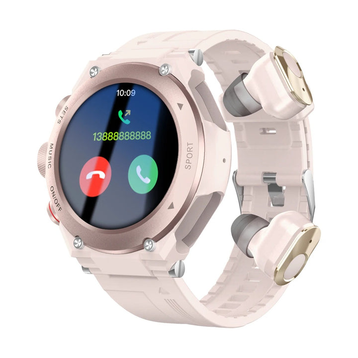 Oreste – Smartwatch met Geïntegreerde Draadloze Oordopjes