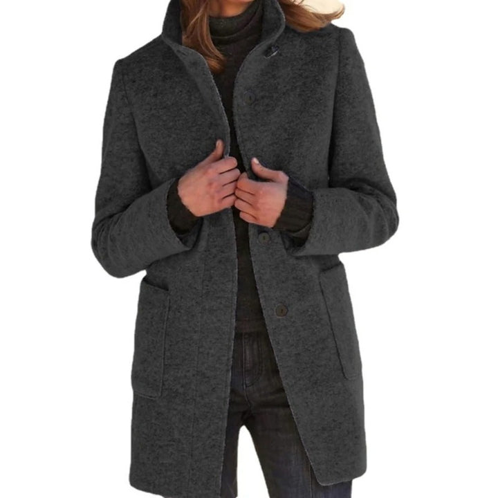 Lange Damesjas met knoopsluiting - Lentejas dames