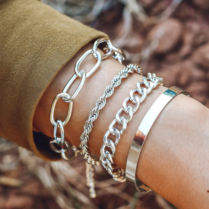 Felicity– Stijlvolle 4-Delige Armbandset Voor Elegantie