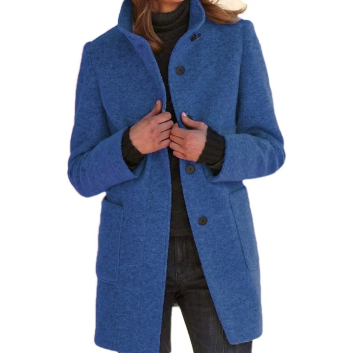 Lange Damesjas met knoopsluiting - Lentejas dames