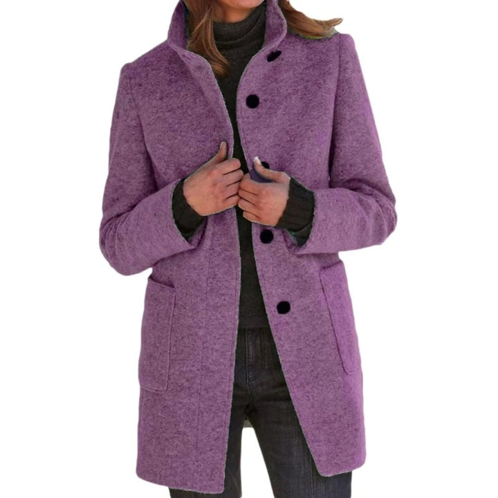 Lange Damesjas met knoopsluiting - Lentejas dames