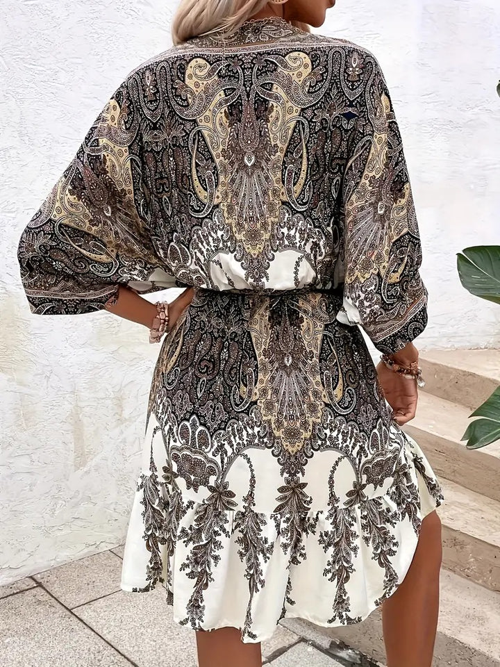 Elegante Jurk met Korte Mouwen Voor Lente & Zomer - Sanny