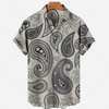 Comfortabel Heren Shirt met Korte Mouwen en Stijlvolle Print