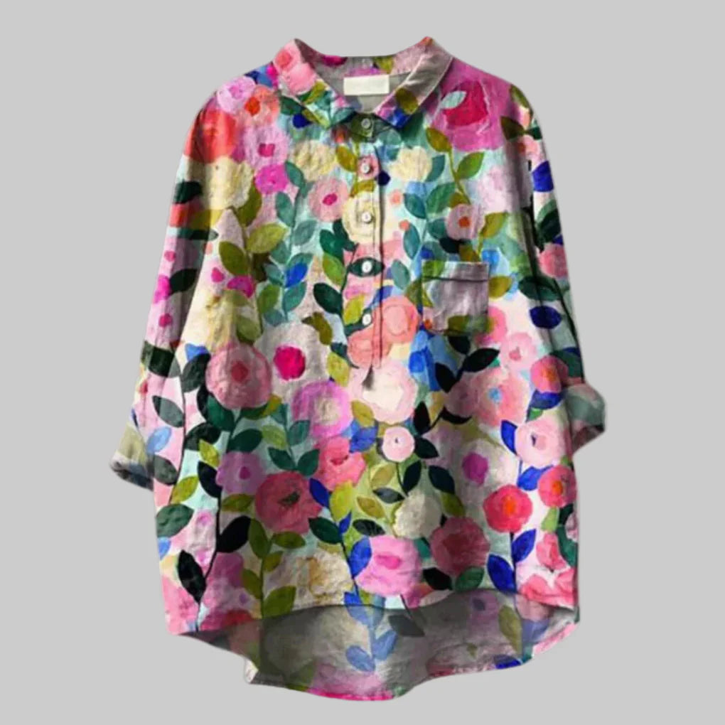 Dames blouse met bloemenprint