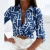Dames blouse met puntkraag op maat