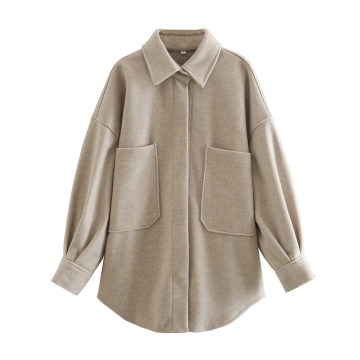 Elodie - Oversized tussenjas met grote zakken voor dames